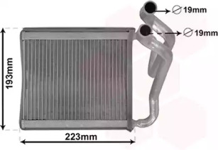 VAN WEZEL 82006270 -  Теплообменник, отопление салона